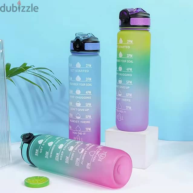 1 L Water Bottle with Time Marker 2