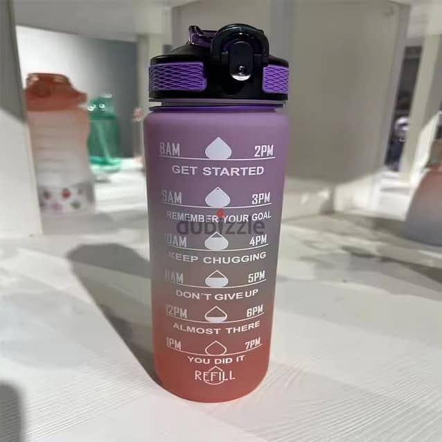 1 L Water Bottle with Time Marker 5