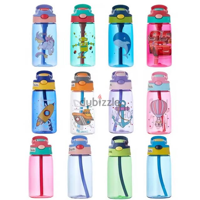 Baby's Plastic Motivational Sports Drinking Water Bottle 1