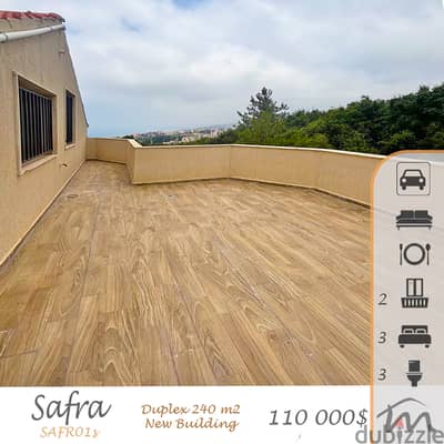 Safra | Building Age 6 | 240m² Duplex | 2 Terraces | View | Brand New