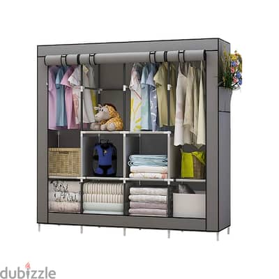 Large Storage Wardrobe for Clothes, Towels & Shoes Organization