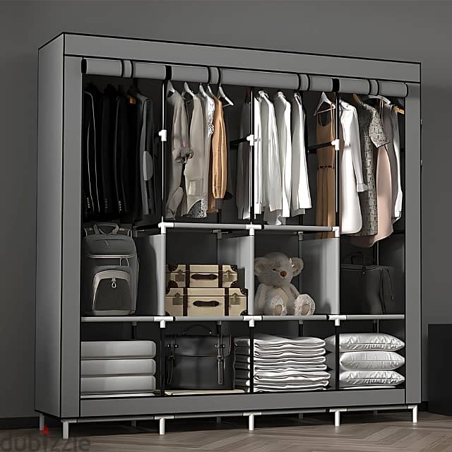 Large Storage Wardrobe for Clothes, Towels & Shoes Organization 1