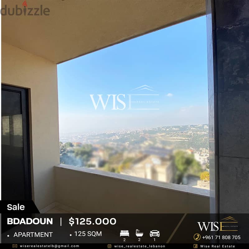  125 SQM Apartment for SALE in Bdadoun! 0