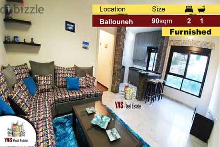 Ballouneh 90m2 | Furnished | Luxurious | Catch |