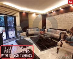 DECORATED / FURNISHED / 110 SQM TERRACE IN BALLOUNEH ! REF#KJ00784 . 0