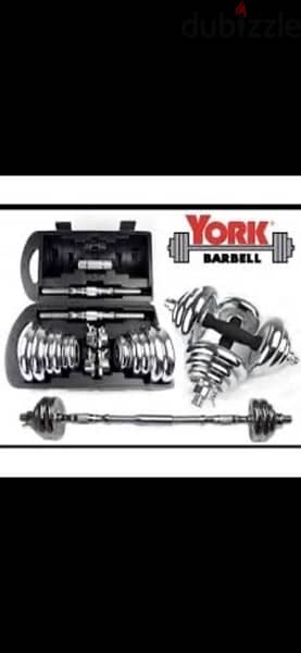 20 kg dumbell set in chrome NEW for 64$ 1