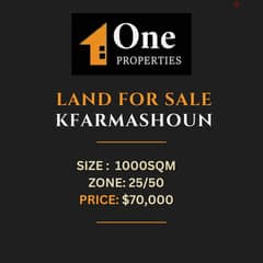 LAND FOR SALE IN KFARMASHOUN-JBEIL 0