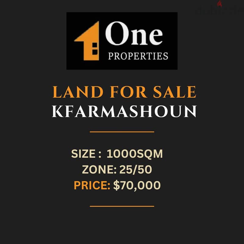 LAND FOR SALE IN KFARMASHOUN-JBEIL 0