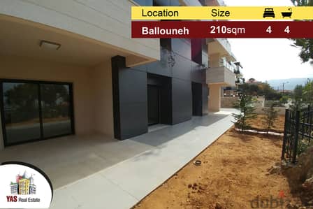 Ballouneh 210m2 | duplex | 100m2 garden | Brand New | Open View |