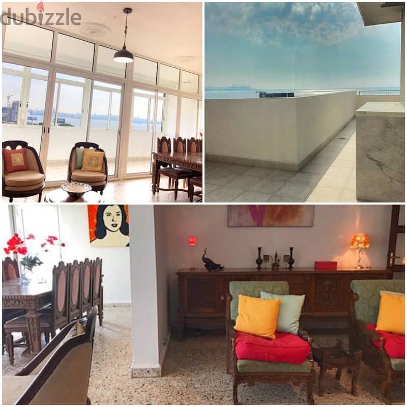 137m2 apartment + 34m2 terrace+open sea view for sale in Antelias 0