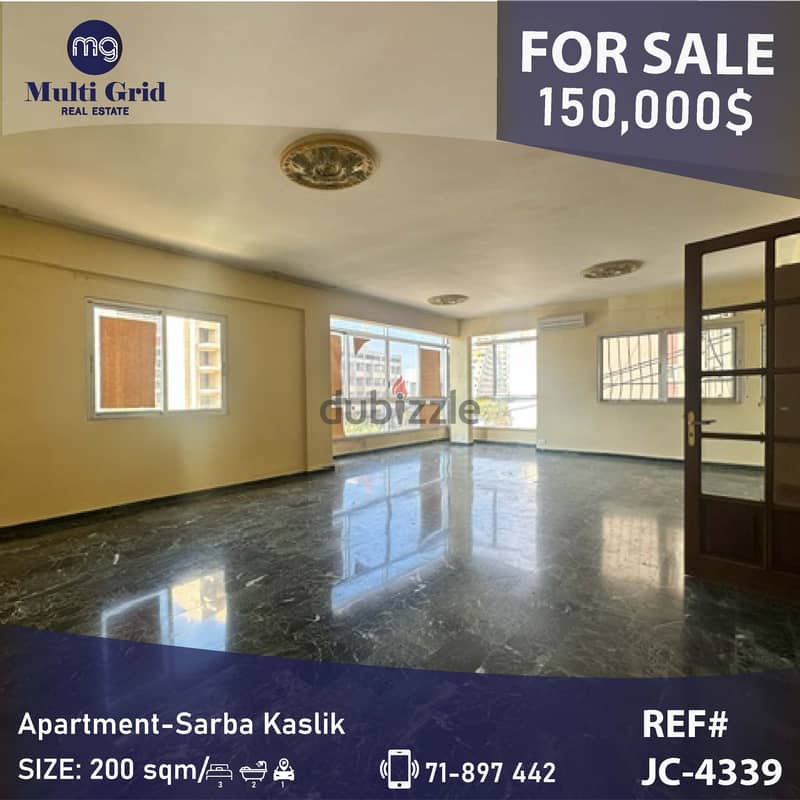 JC-4339 / Apartment for Sale in Sarba, شقة للبيع في صربا 0