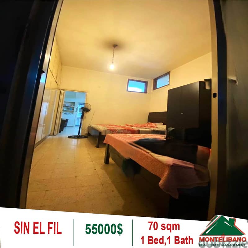 70 SQM Apartment for sale in Sin El Fil 3