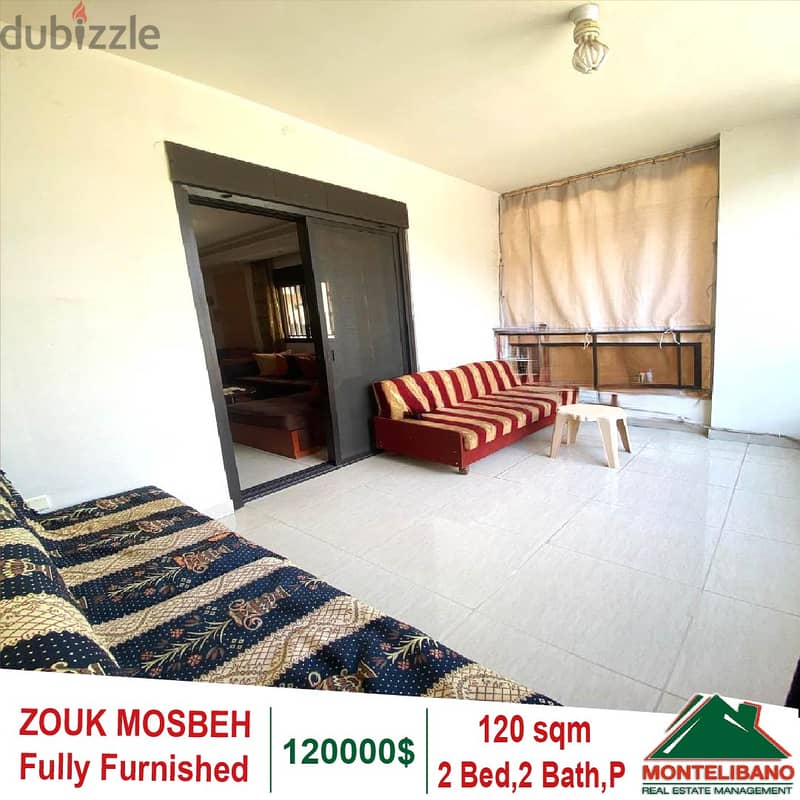 120 Sqm Fully Furnished Apartment in Zouk Mosbeh 4