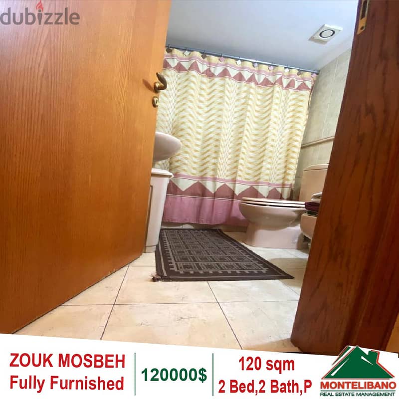 120 Sqm Fully Furnished Apartment in Zouk Mosbeh 6