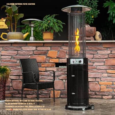 gas outdoor/indoor patio heater black دفاية غاز