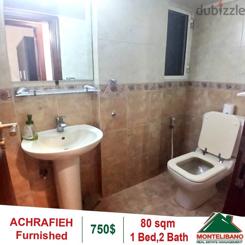 Fully Furnished 80 Sqm Apartment for rent in Achrafieh 4