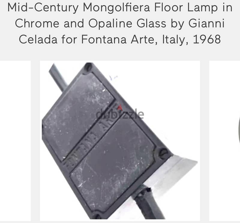 Antique Fontana Arte Mongolfiera Floor Lamp 3