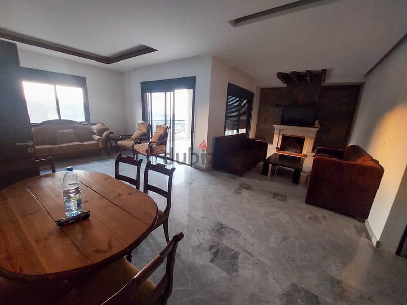 310 SQM Furnished Duplex in Zikrit, Metn with a Breathtaking Sea View 1