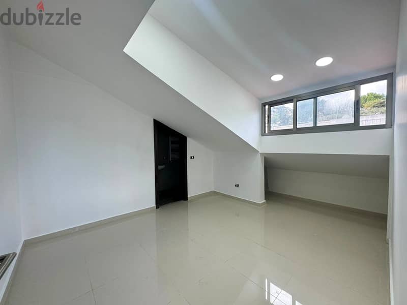 90 SQM Furnished Rooftop in Qornet Chehwan with Sea View + Terrace 4