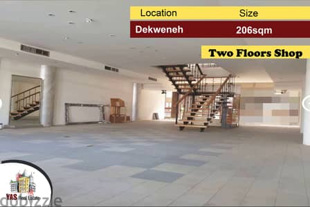 Dekweneh 206m2 | Two Floors | Main Highway | Catch | AA AC |