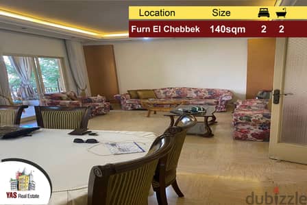 Furn El Chebbek 140m2  Well Maintained | Dead End Street | PA |