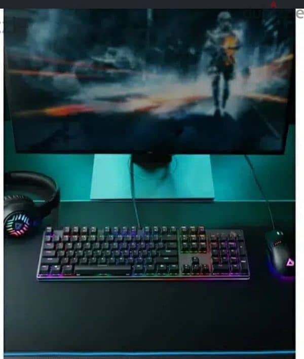 AUKEYmechanical gaming keyboard RGB Backlight: The KM-G12/ 3$ delibery 3