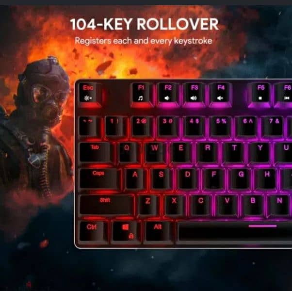 AUKEYmechanical gaming keyboard RGB Backlight: The KM-G12/ 3$ delibery 7