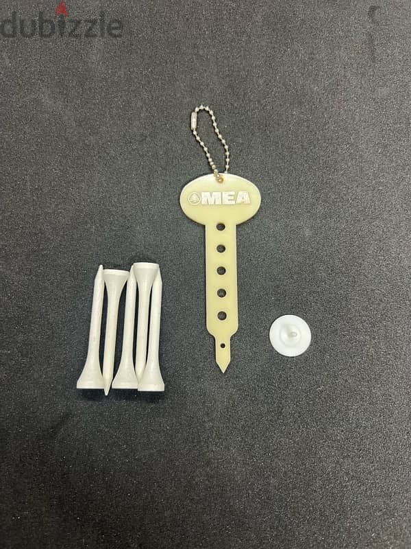 Vintage Middle East Airlines (MEA) Branded Golf Tee Set - 1980s 4