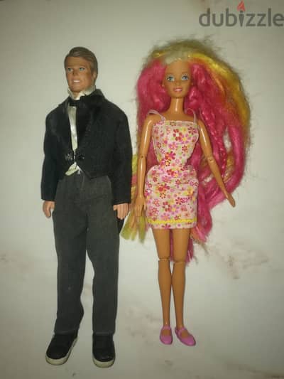 Vintage 90s original Barbie  & Ken