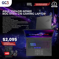 Asus (G614JIR-N3160) ROG Strix G16 Gaming Laptop 0