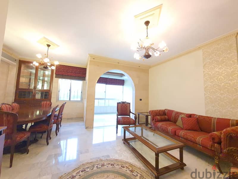 Dik El Mehdi | Furnished/Equipped/Decorated 3 Bedrooms Apart | View 1