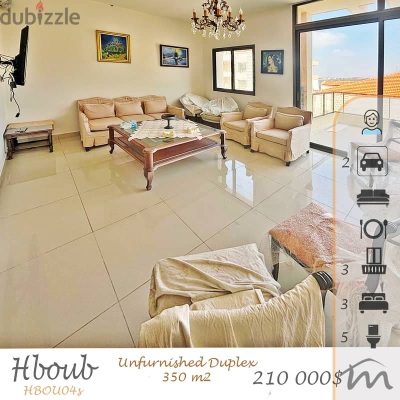 Hboub | 350m² Duplex | Terrace | 5 Balconies | Building Age 5 | View 0