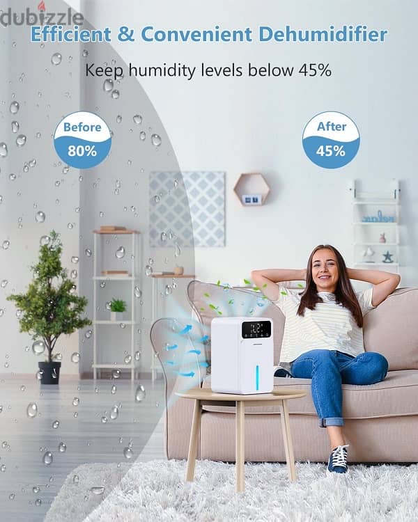 JERVAMNI Quiet Dehumidifier 1