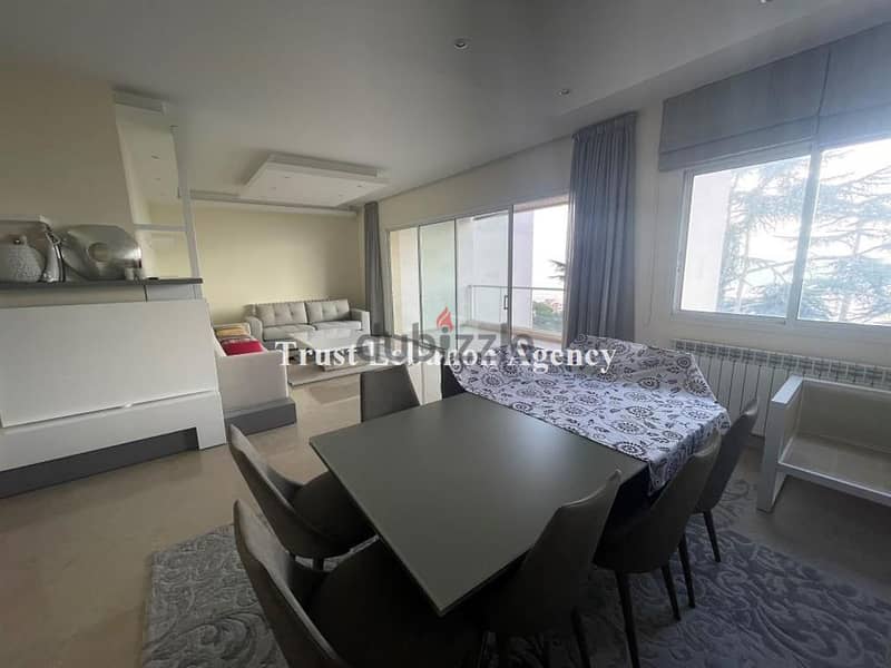 High end finishing Furnished Apartment in Beit Mery 190 Sqm with view 1