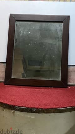 styled square bathroom wood mirror for sale 0