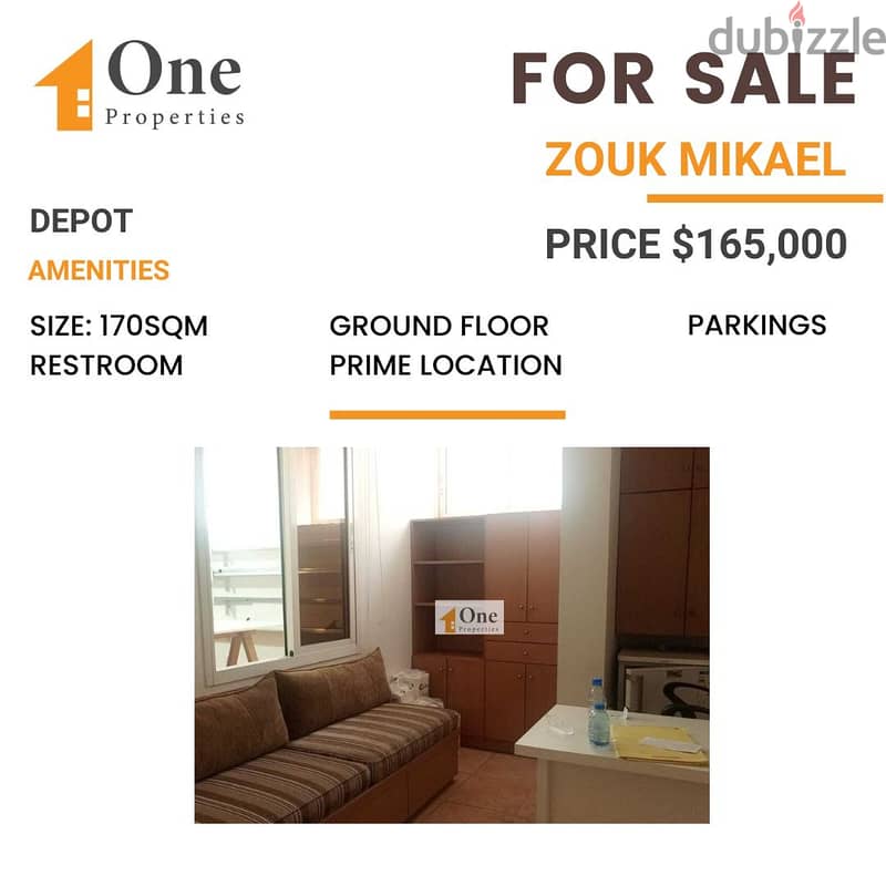 DEPOT FOR SALE IN ZOUK MIKAEL 0