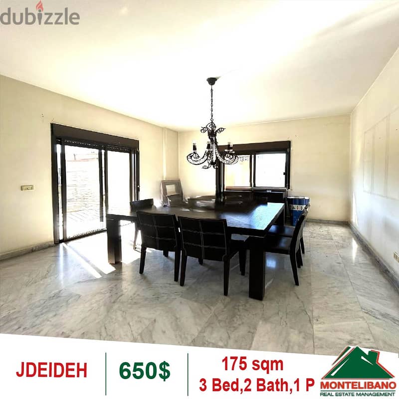 175 Sqm apartment For Rent in Jdeideh 1