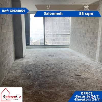 Prime office for rent in Saloumeh مكتب للإيجار في سلومة