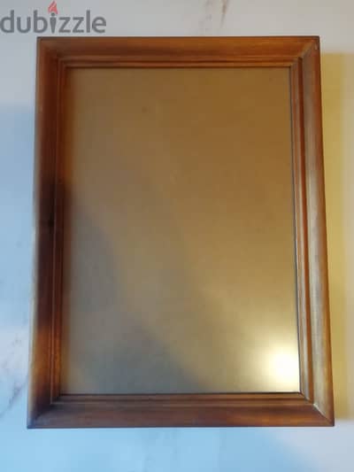 wood photo frame 34*25 picture size plus non reflective glass