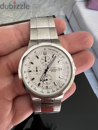 Citizen Chronograph White Dial Men's Watch