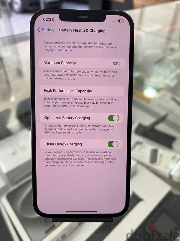 iphone 12 pro max 512gb 2 sim blue battery 83% 4