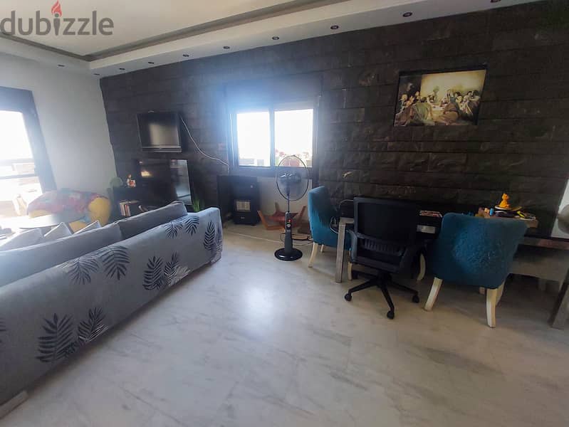 130 SQM Furnished Apartment for Rent in Dbayeh, Metn with Sea View 3