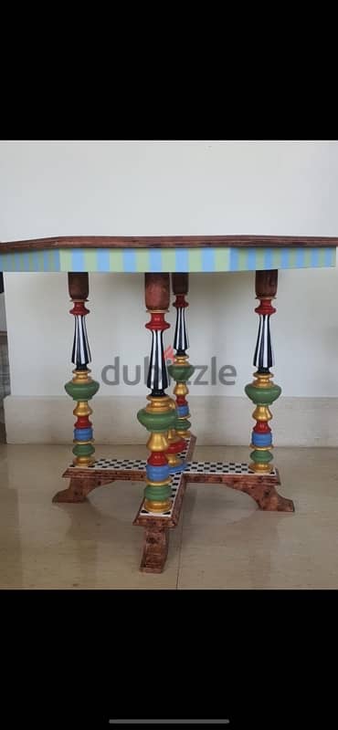 vintage hand painted table