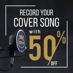 Record your cover song 50 ٪؜ off   تسجيل كوفر اغنية بحسم نصف السعر 0