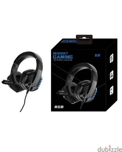 Headset gaming 360⁰ stereo surround,  with mic , RGB