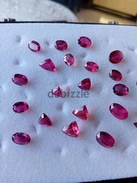 natural tourmaline rubellite 67.75 ct. 27 pieces 2