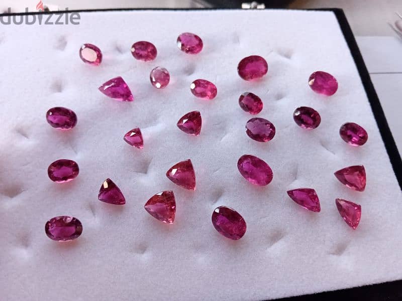 natural tourmaline rubellite 67.75 ct. 27 pieces 3