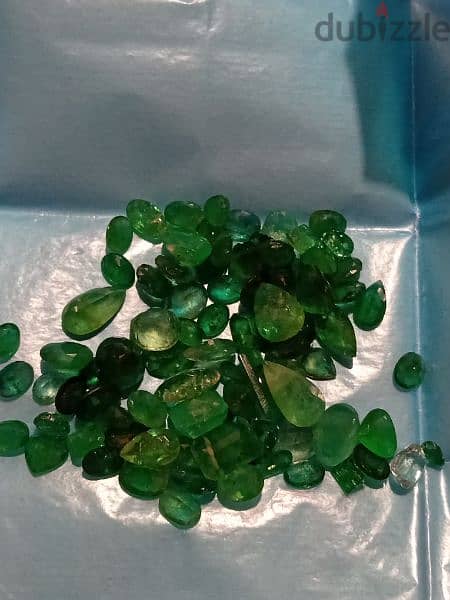 natural emerald, 87.75 ct parcel 1