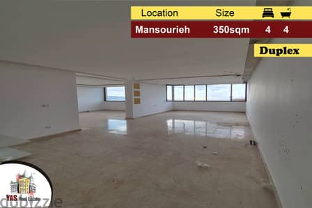 Mansourieh 350m2 | Duplex | New | Prime Location | PA |