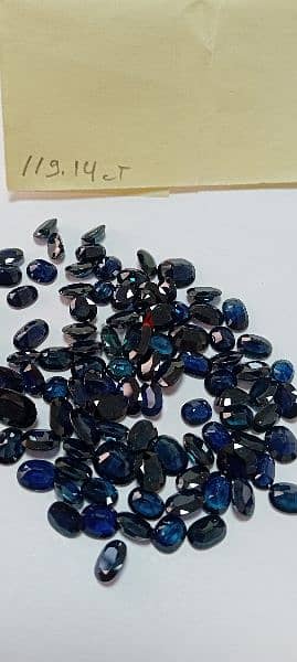 natural dark blue sapphire 119 ct parcel 0